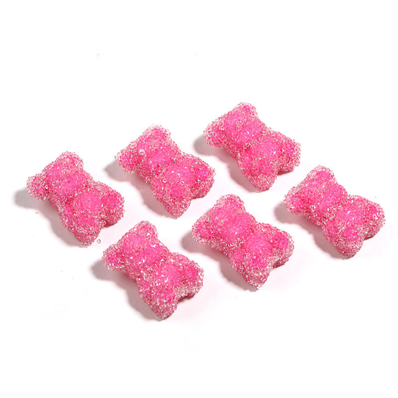 Heavy Industry Multicolor Gummy Bear Sugar Beads-2PCS