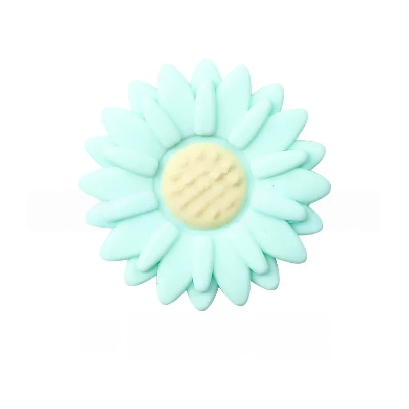 Flatback Little Daisy Silicone Focal Beads for DIY Pens Keychains