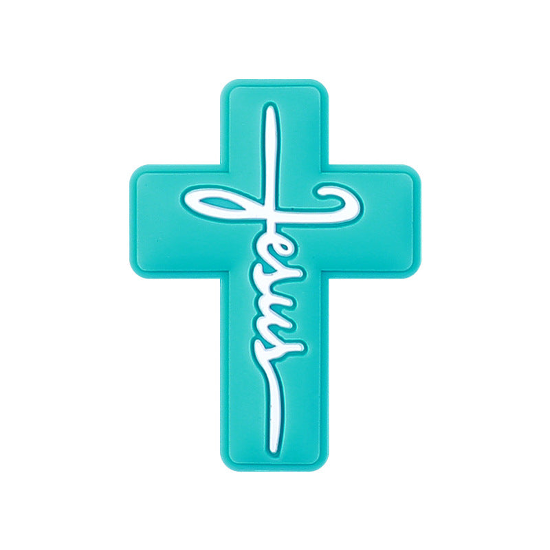 Cross Silicone Beads-10PCS