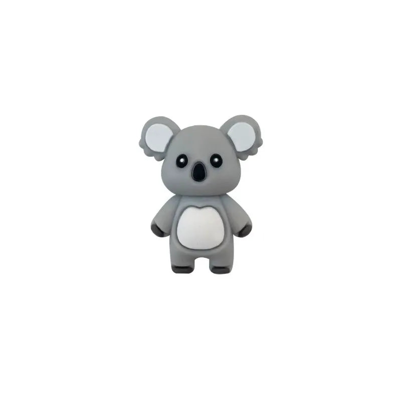 3D Koala Silicone Focal Beads for DIY Keychains Bracelet Pens