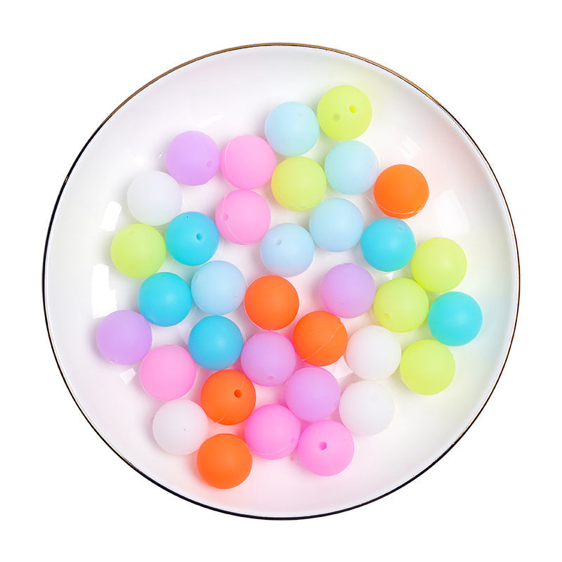 15mm Glow In The Dark Silicone Beads-50PCS