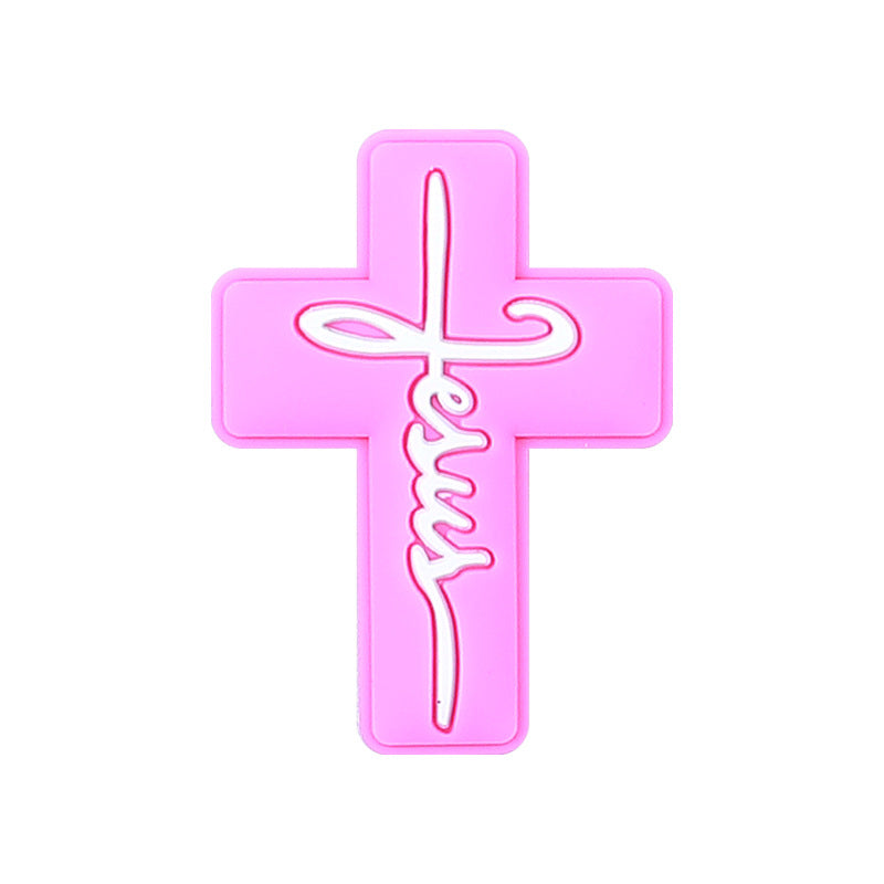 Cross Silicone Beads-10PCS