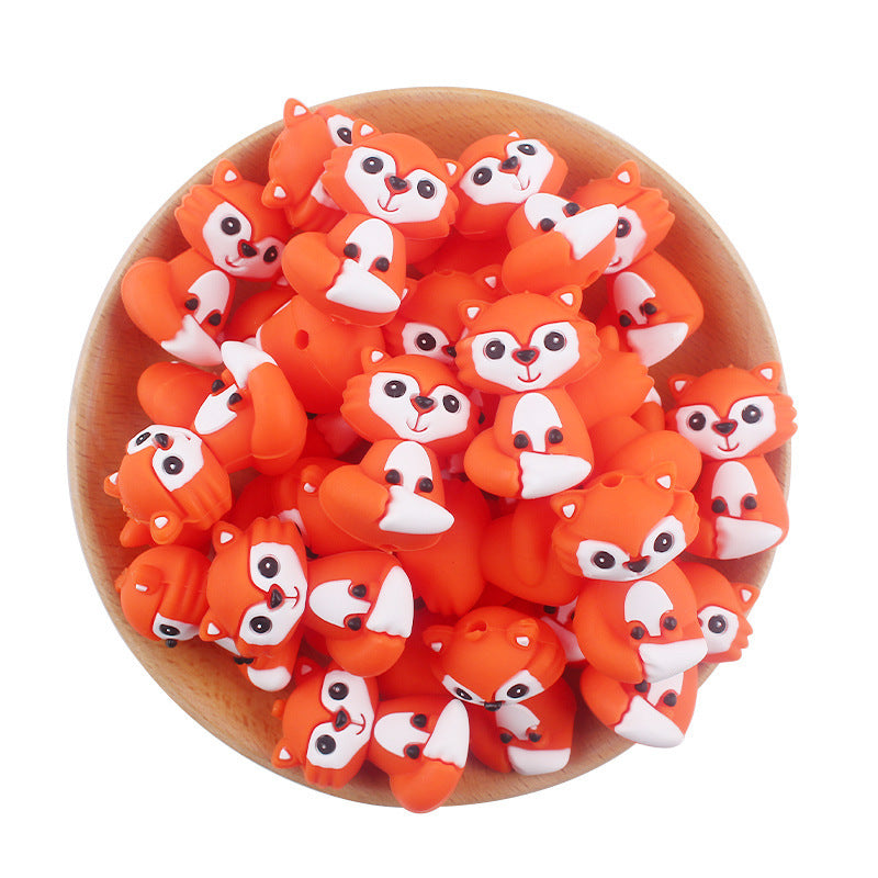 3D New baby products cartoon silicone koala small tooth glue creative DIY baby molars nipple anti-chain accessories-10PCS