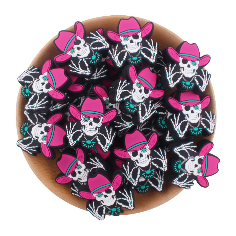 Halloween Funny Skeleton Creative DIY Accessories Beads-10PCS