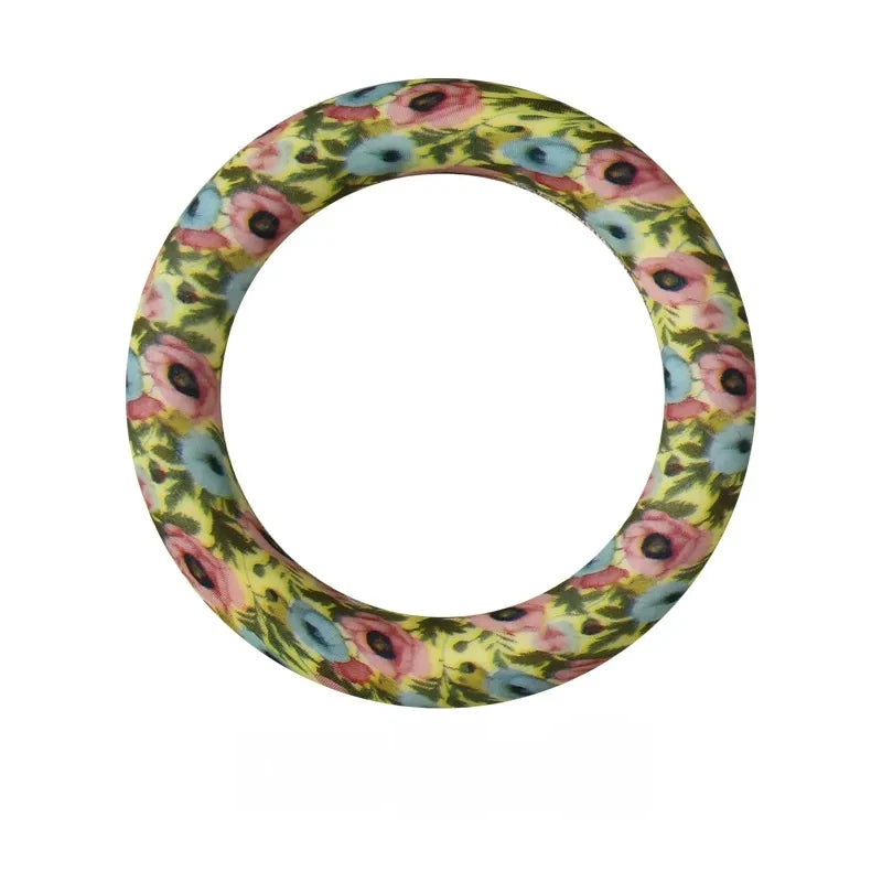 65MM Circular Ring Silicone Focal Beads for DIY Pens Keychains