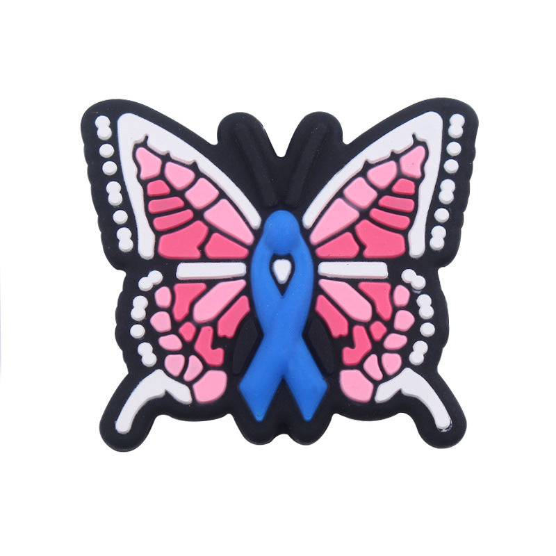 Creative Butterfly Pattern Silicone Beads-10PCS