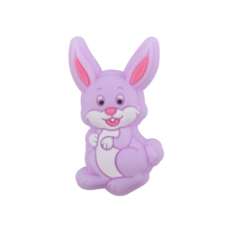 Cartoon Rabbit Cute Creative Silicone Beads-10PCS