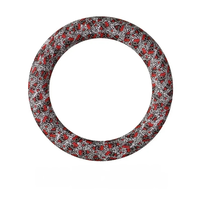 65MM Circular Ring Silicone Focal Beads for DIY Pens Keychains