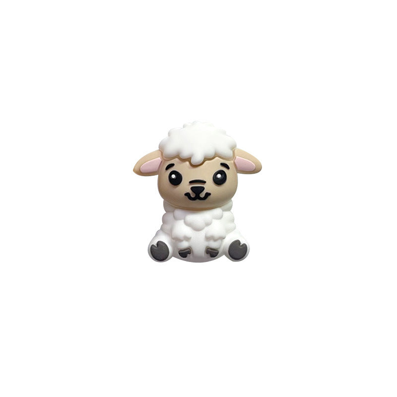 Wholesale 3D Cartoon Animal Silicone Beads-10PCS