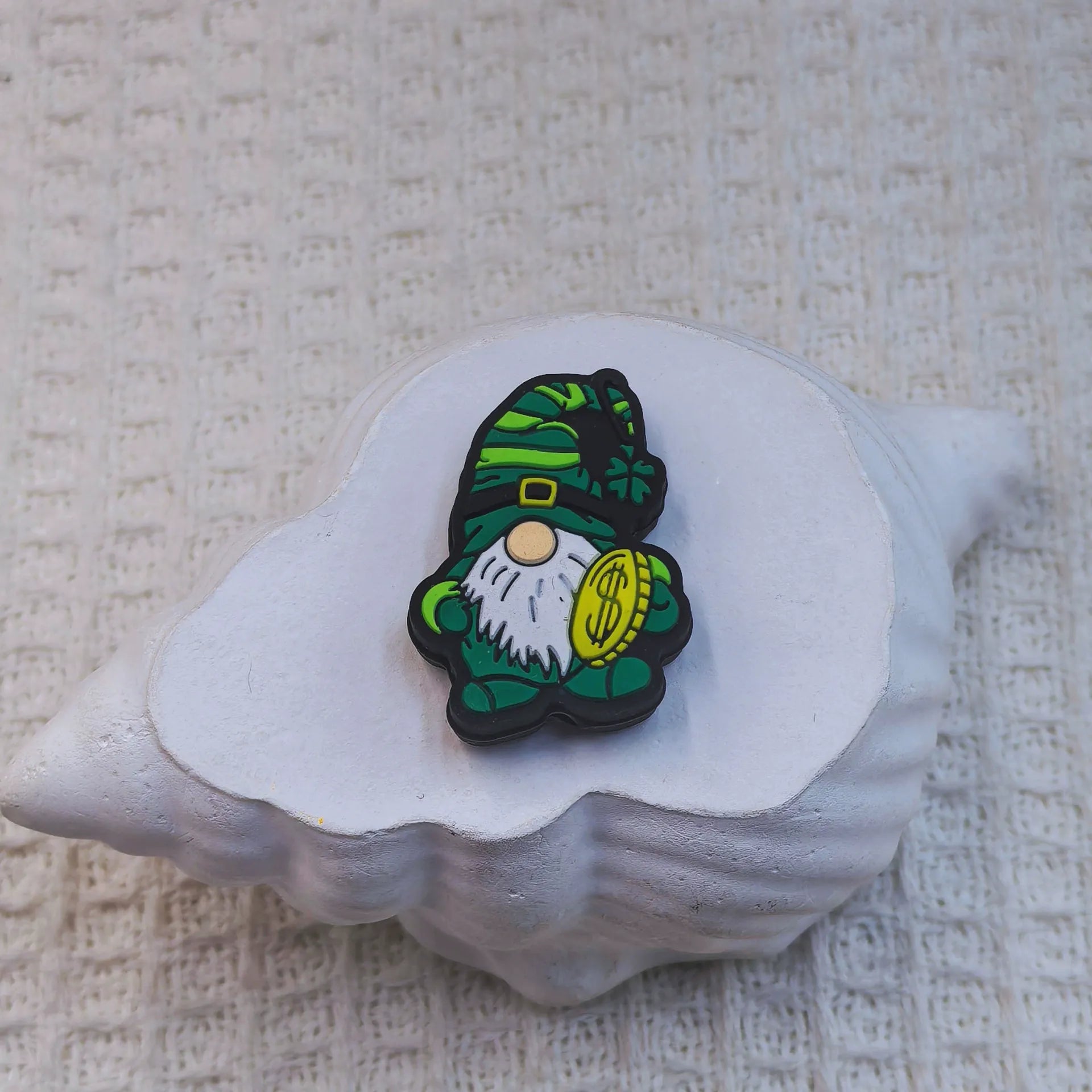 Flatback Saint Patrick's Day Series Silicone Focal Beads for DIY Pens Bracelet Keychains