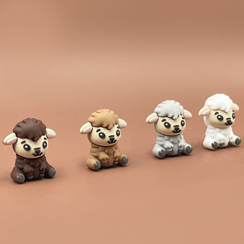 Wholesale 3D Cartoon Animal Silicone Beads-10PCS