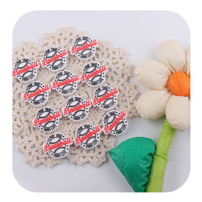 Creative DIY Baby Products Cartoon Silicone Beads-10PCS