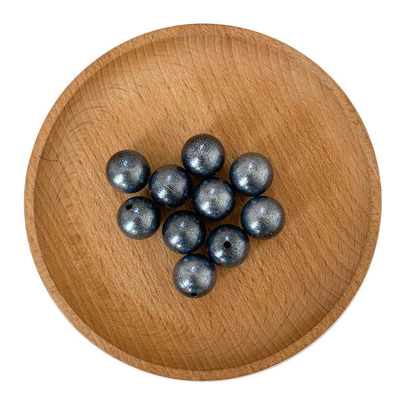 15MM Fine Shiny Silicone Round Beads-50PCS