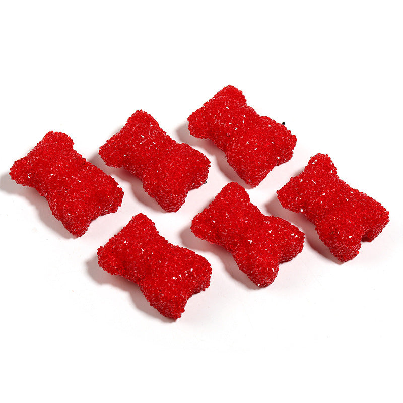 Heavy Industry Multicolor Gummy Bear Sugar Beads-2PCS