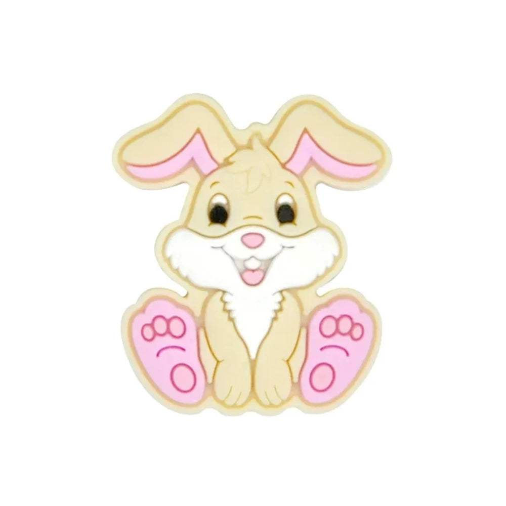Flatback Rabbit Silicone Focal Bead | Beadable Pens Keychains Badge