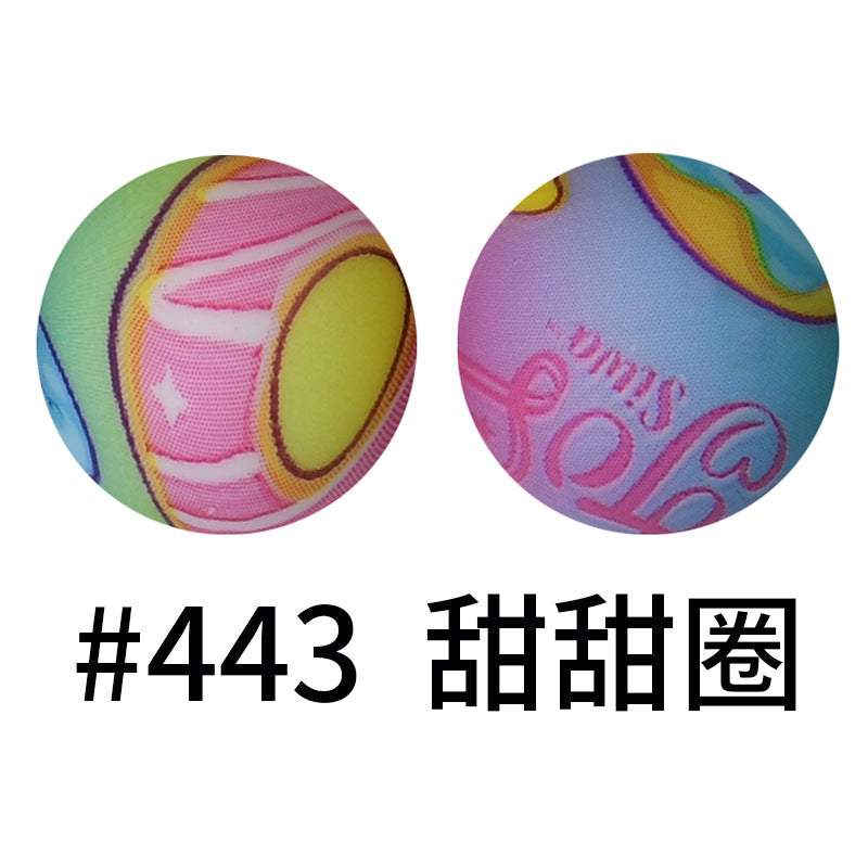 16mm Print Silicone Beads Colorful Silicone Water Transfer Beads-50PCS