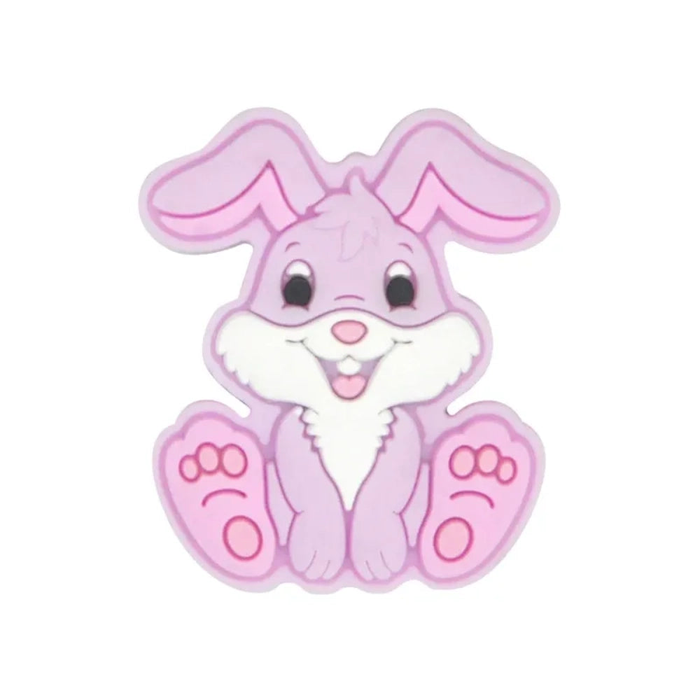 Flatback Rabbit Silicone Focal Bead | Beadable Pens Keychains Badge