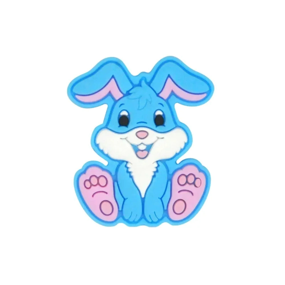 Flatback Rabbit Silicone Focal Bead | Beadable Pens Keychains Badge