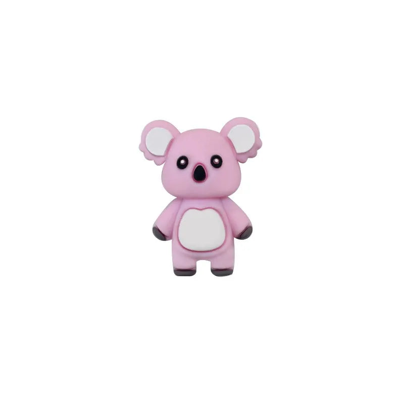 3D Koala Silicone Focal Beads for DIY Keychains Bracelet Pens