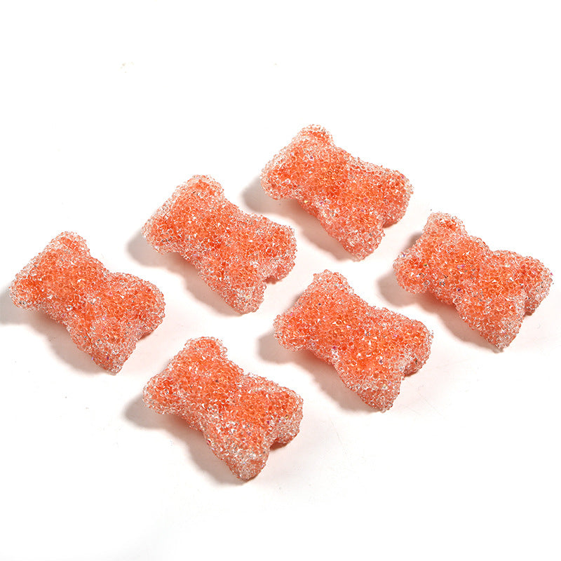 Heavy Industry Multicolor Gummy Bear Sugar Beads-2PCS