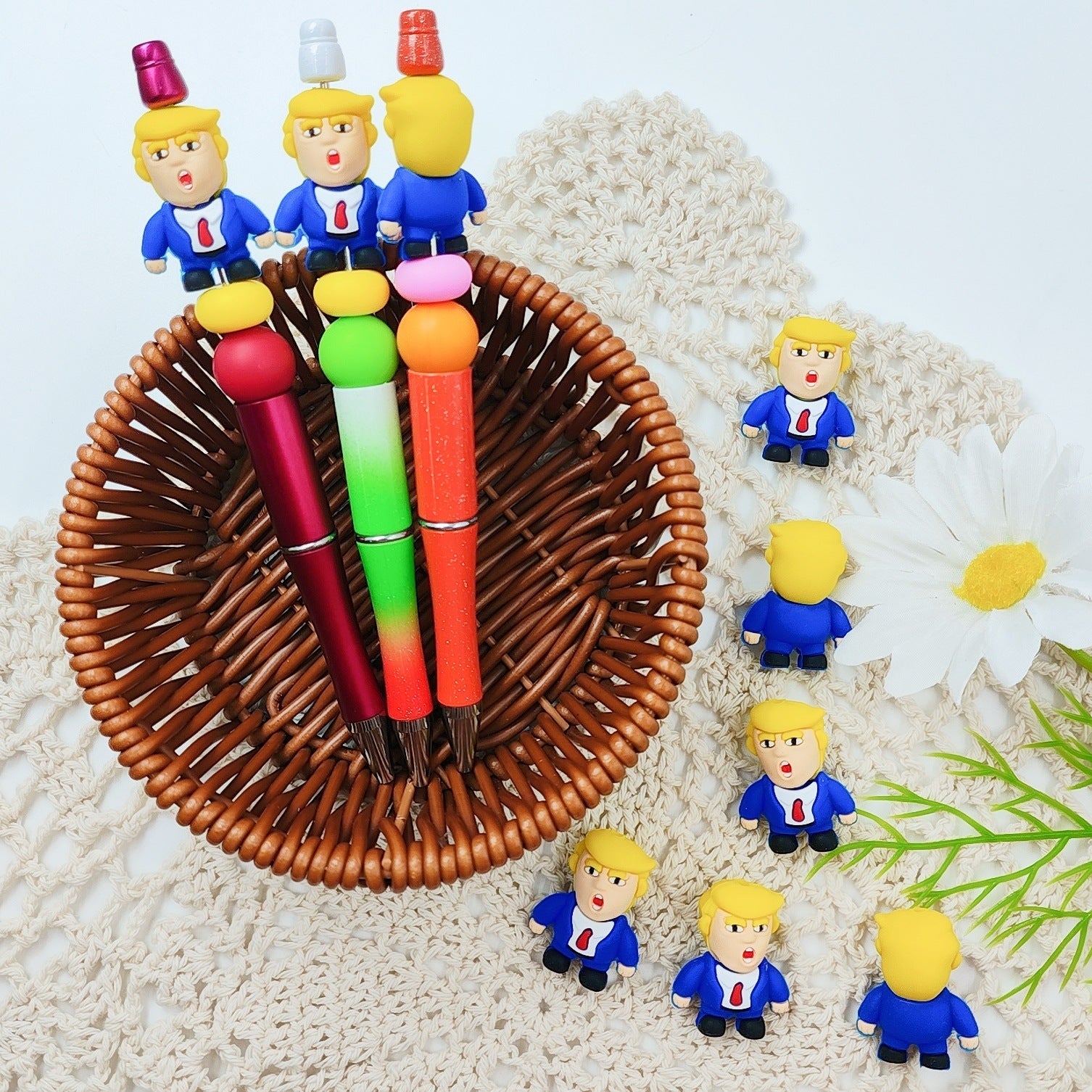 Hot New 3D Three-dimensional Silicone Cute Cartoon DIY Beads-10PCS