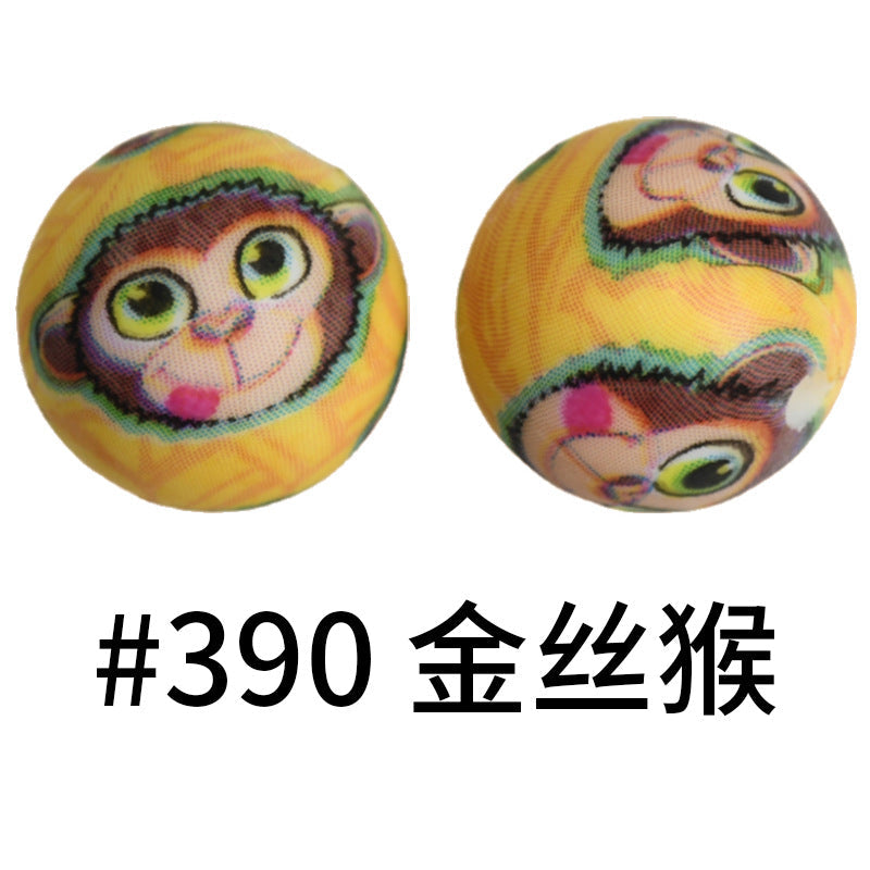 16mm Print Silicone Beads Colorful Silicone Water Transfer Beads-50PCS
