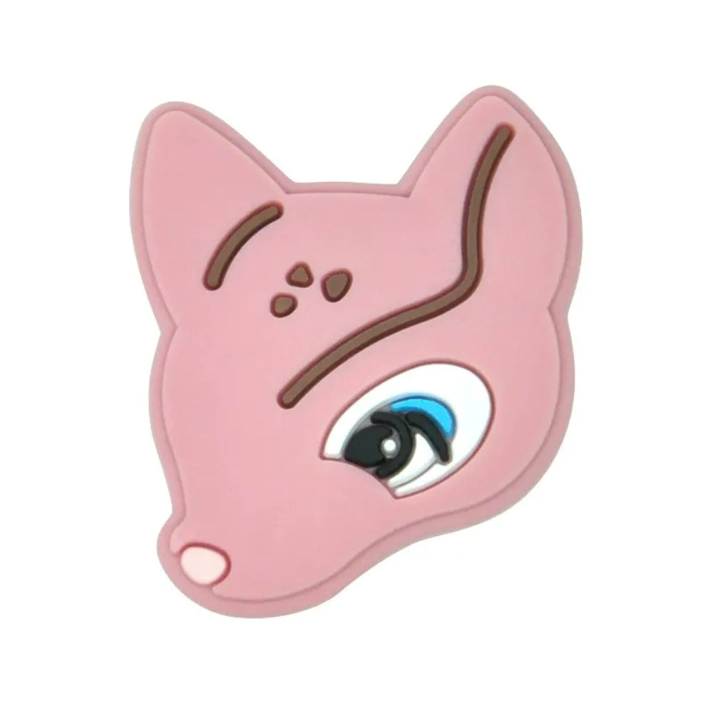 Flatback Fox Silicone Focal Bead | Beadable Pens Keychains Badge