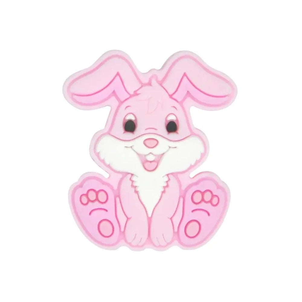 Flatback Rabbit Silicone Focal Bead | Beadable Pens Keychains Badge