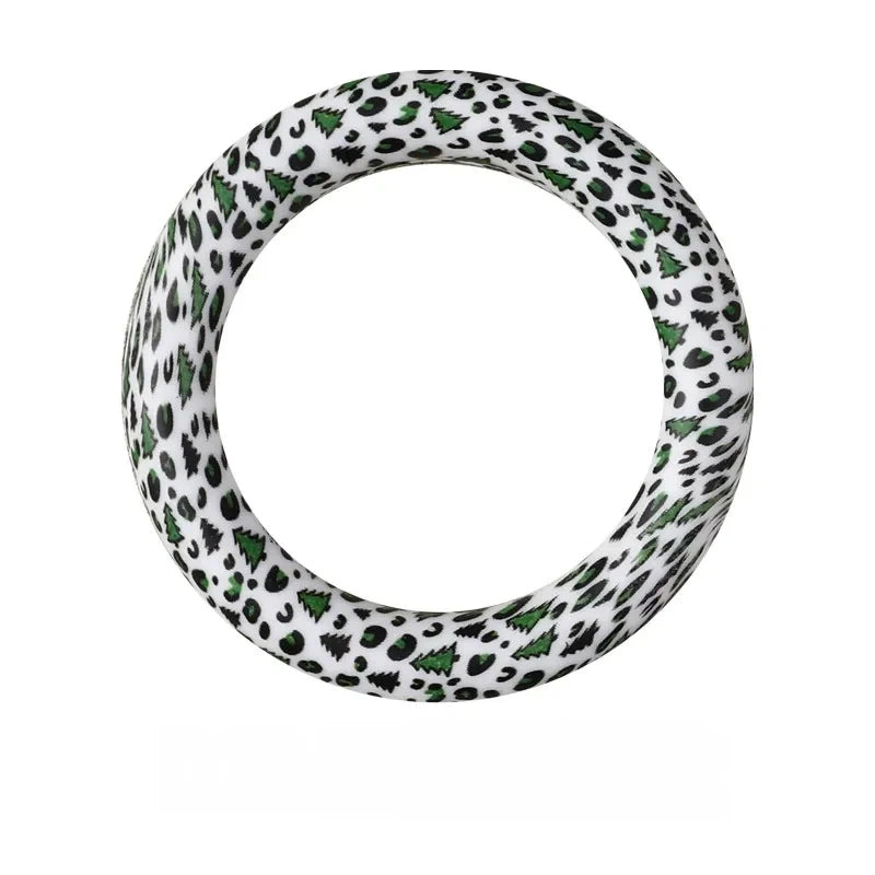 65MM Circular Ring Silicone Focal Beads for DIY Pens Keychains