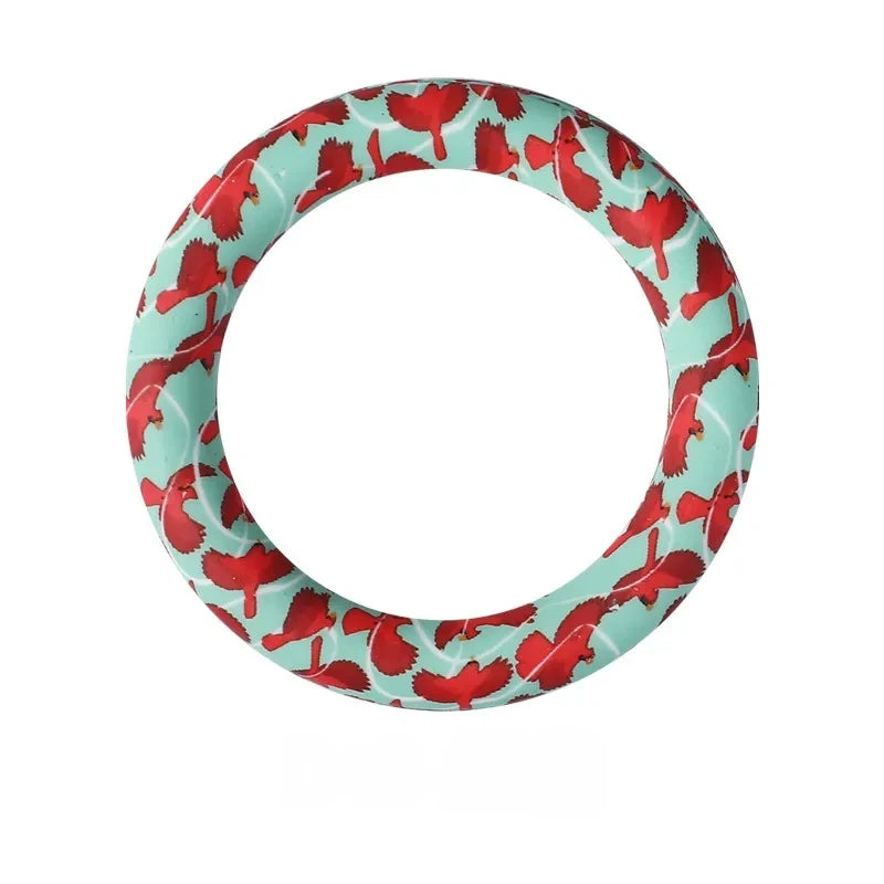 65MM Circular Ring Silicone Focal Beads for DIY Pens Keychains