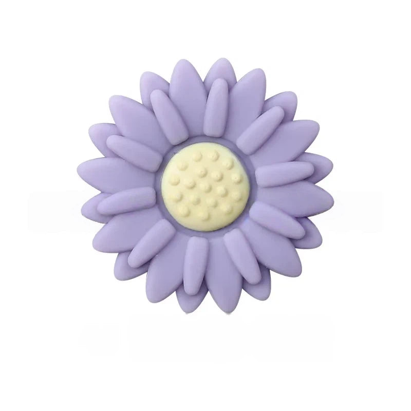 Flatback Little Daisy Silicone Focal Beads for DIY Pens Keychains