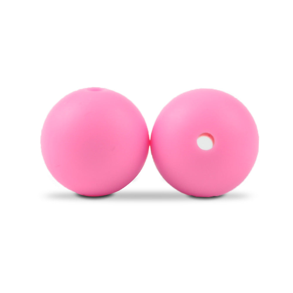 Round Silicone 15MM Beads-50PCS