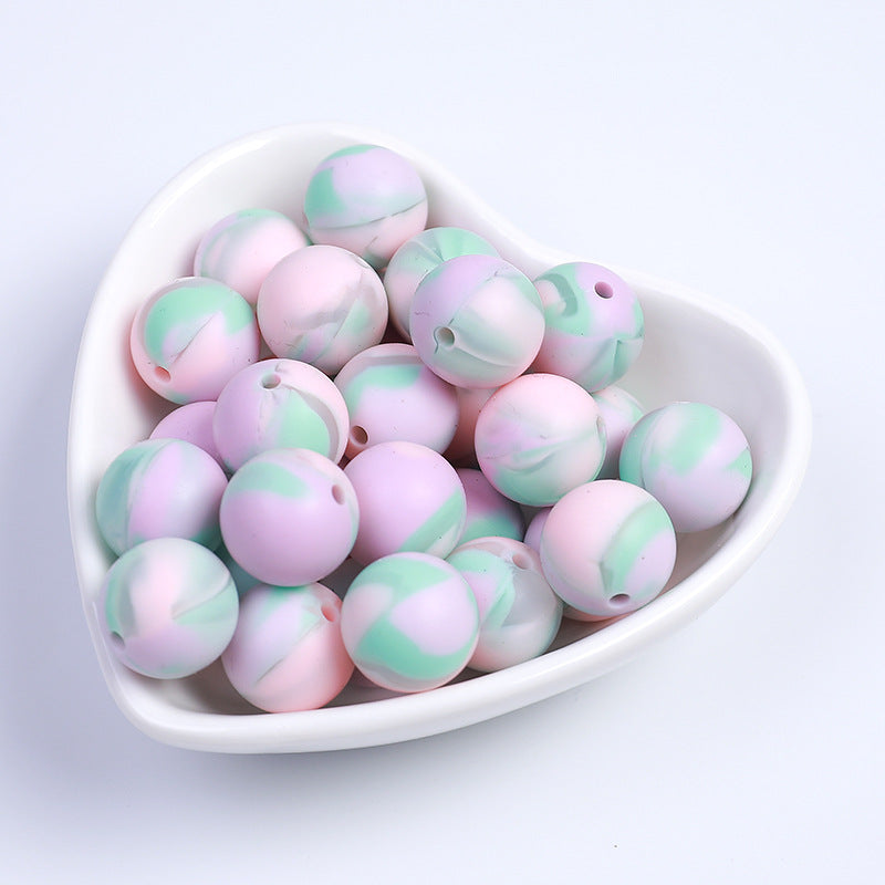 Creative Sweet Candy Color Silicone Beads-50PCS