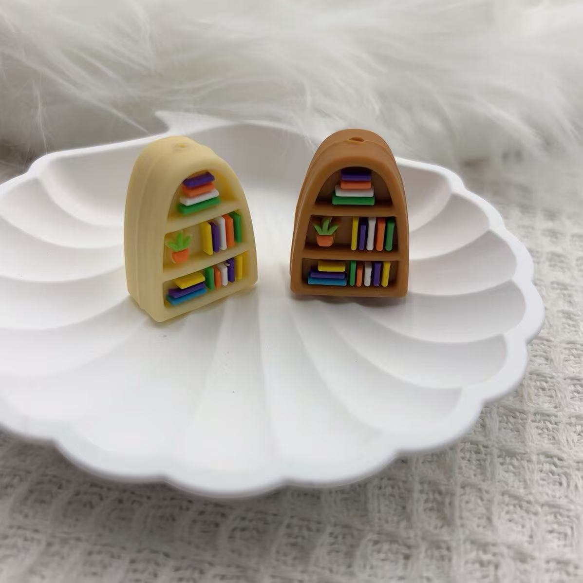 Silicone creative beads bookshelf-10PCS