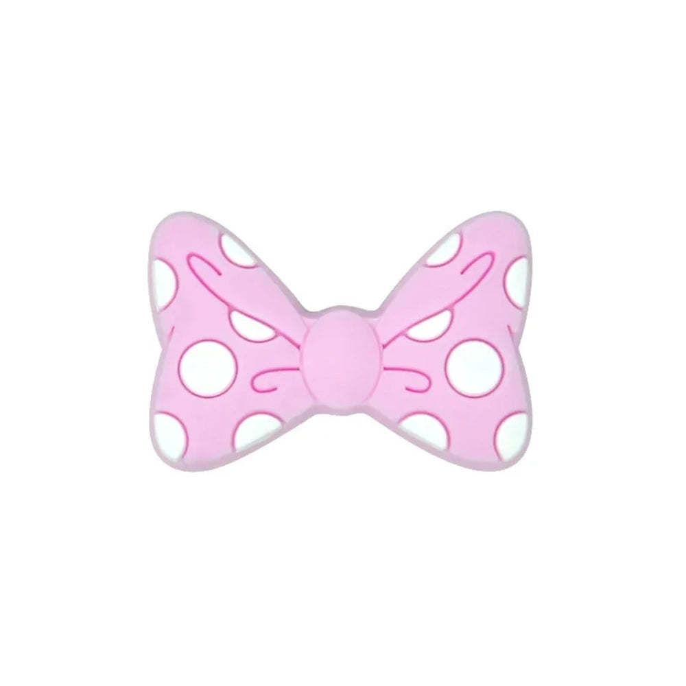 Flatback Bowtie Silicone Focal Bead | Beadable Pens Keychains Badge