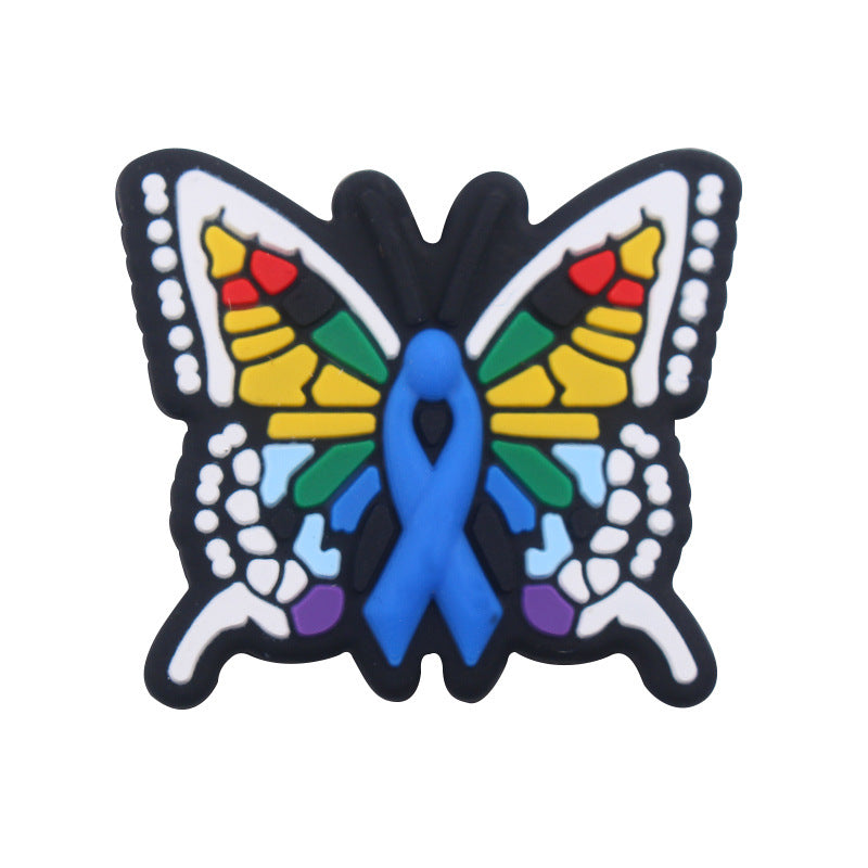 Creative Butterfly Pattern Silicone Beads-10PCS