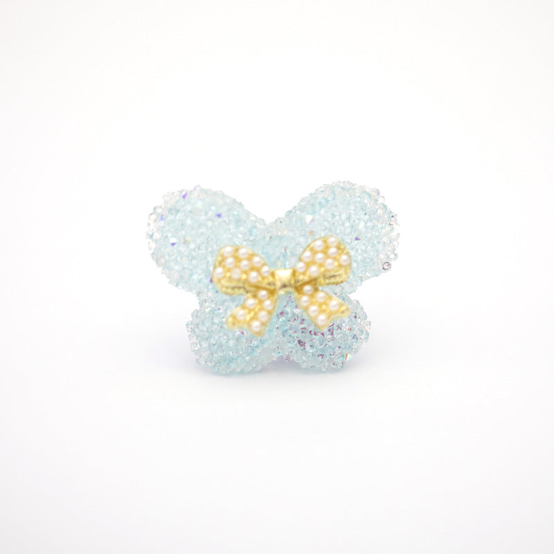 Creative Butterfly Sugar Beads Acrylic DIY Beads-2PCS