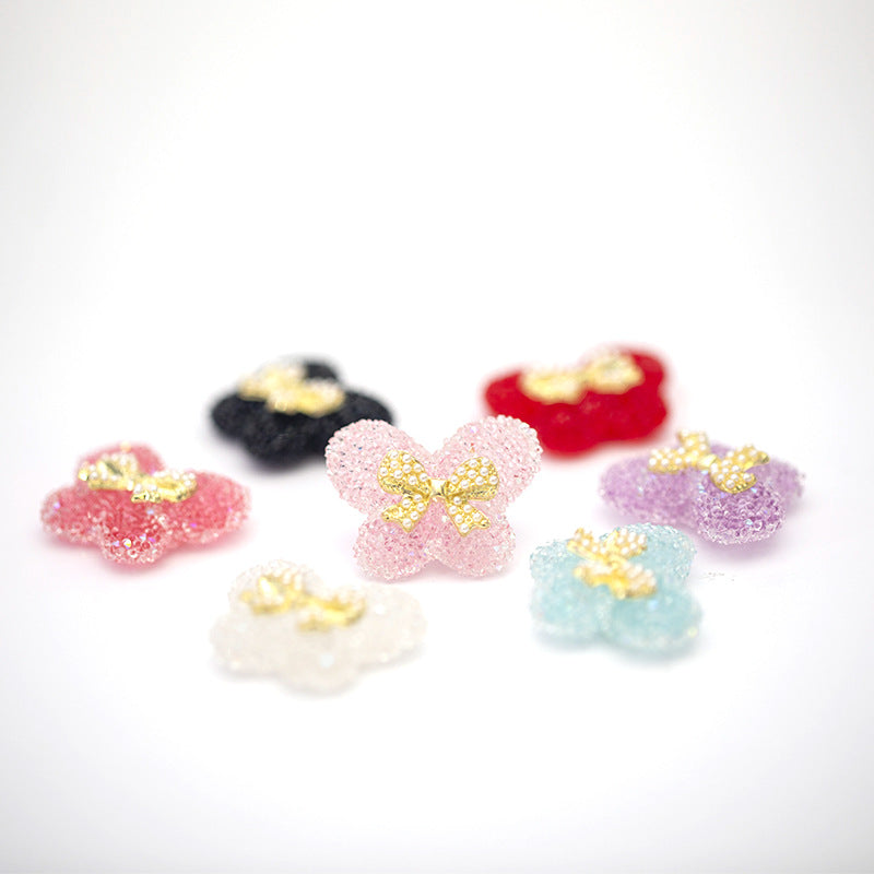 Creative Butterfly Sugar Beads Acrylic DIY Beads-2PCS