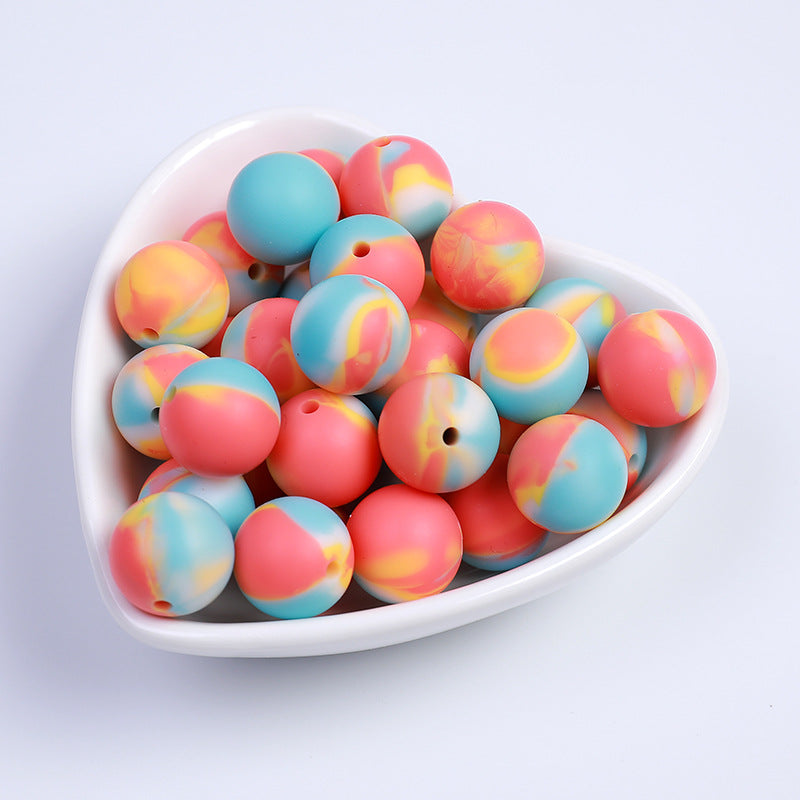 Creative Sweet Candy Color Silicone Beads-50PCS