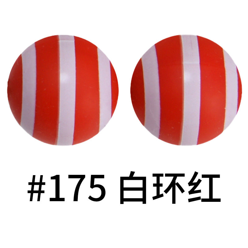 16mm Print Silicone Beads Colorful Silicone Water Transfer Beads-50PCS