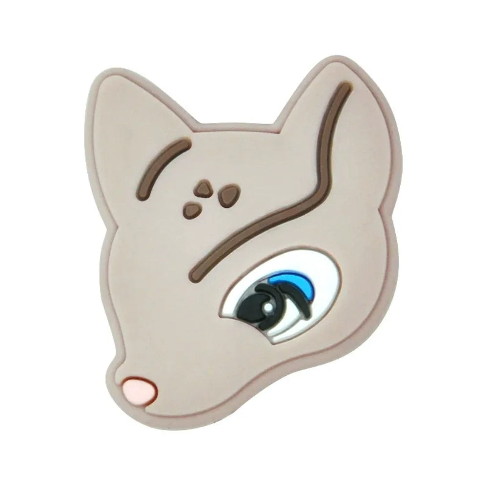 Flatback Fox Silicone Focal Bead | Beadable Pens Keychains Badge