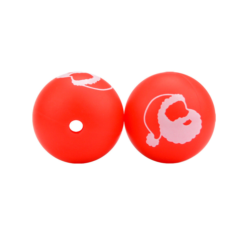 Silicone Christmas Theme Beads-50PCS