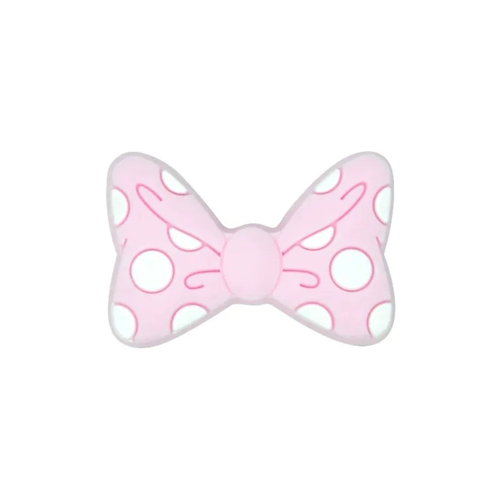 Flatback Bowtie Silicone Focal Bead | Beadable Pens Keychains Badge