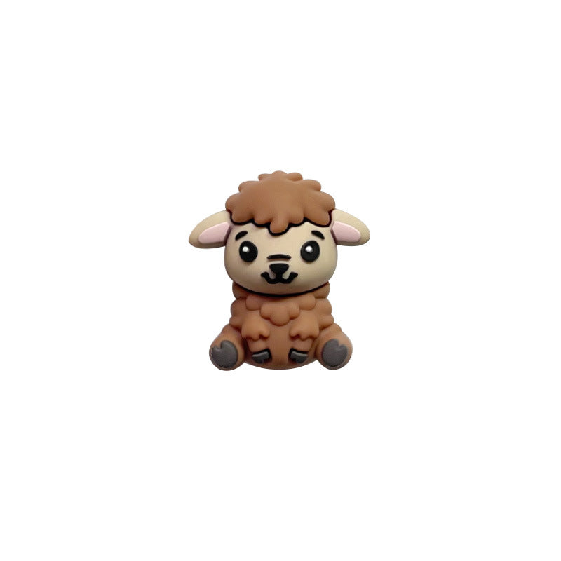 Wholesale 3D Cartoon Animal Silicone Beads-10PCS