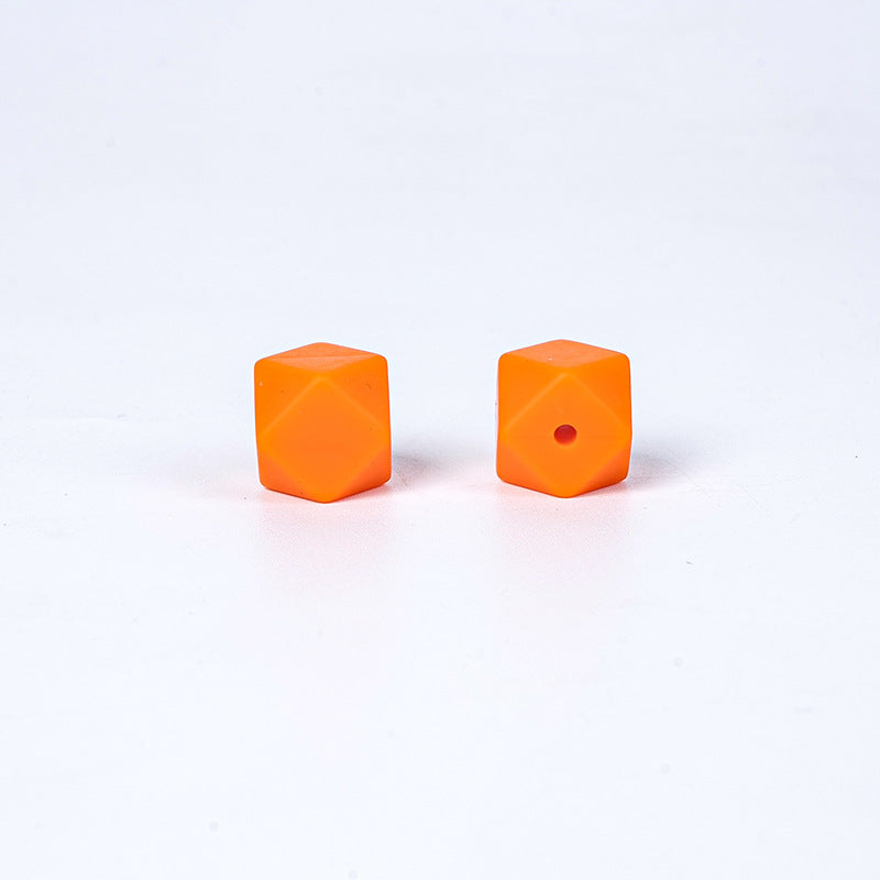 17mm Hexagonal Shape Silicone Beads-50PCS