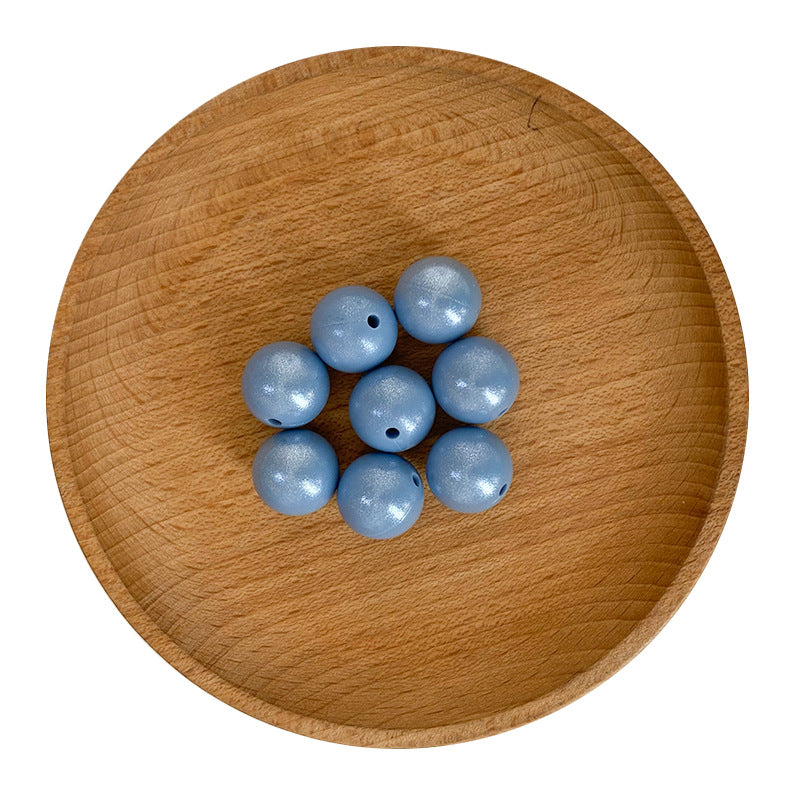 15MM Fine Shiny Silicone Round Beads-50PCS