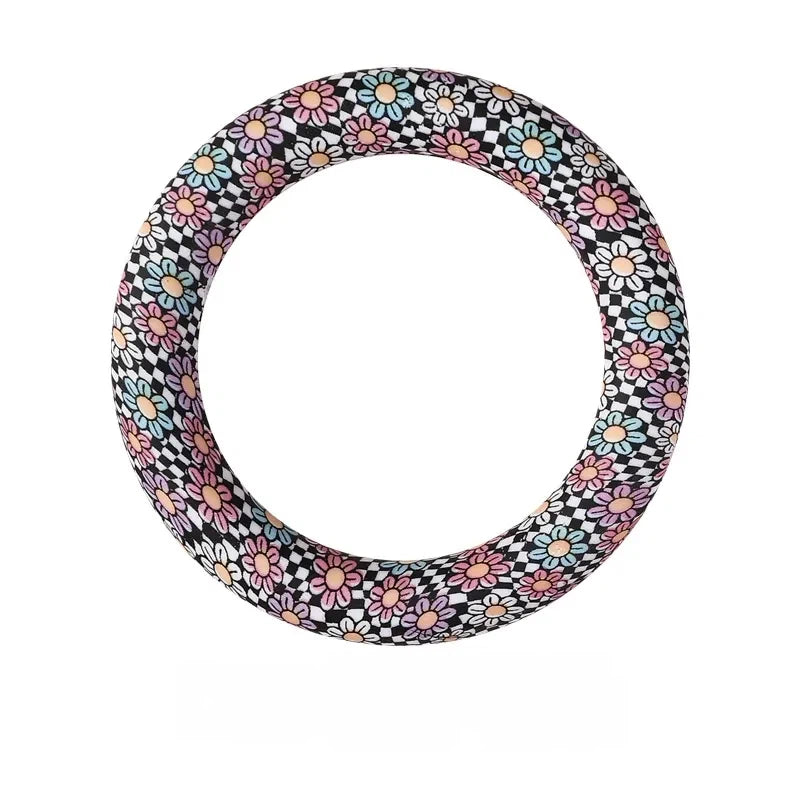 65MM Circular Ring Silicone Focal Beads for DIY Pens Keychains