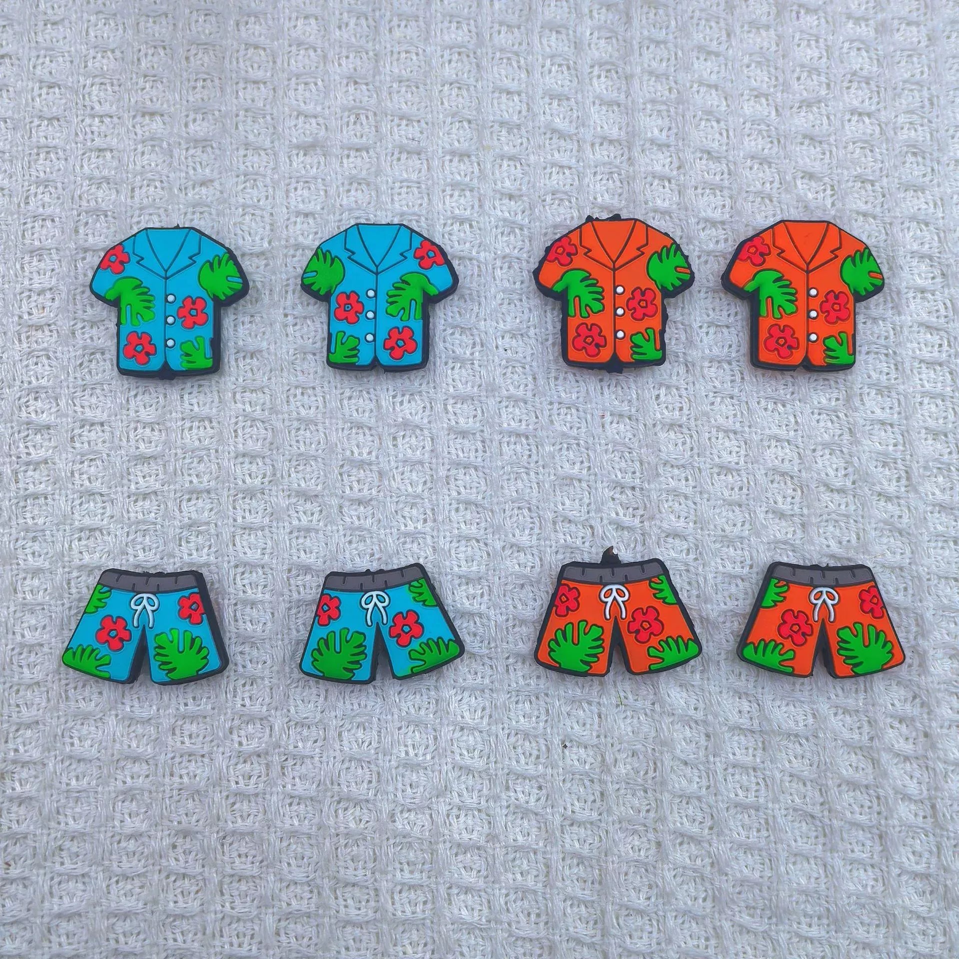 Flatback Summer Series Silicone Focal Beads for DIY Keychains Bracelet Pens
