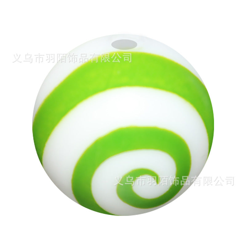 15mm Leopard Print Silicone Balls-50PCS