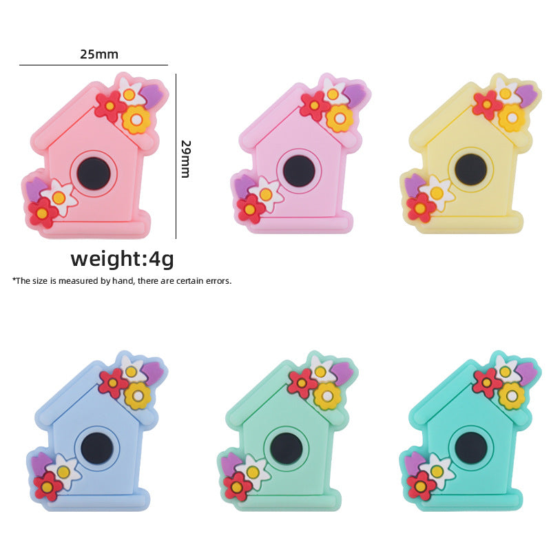 Baby Products Cartoon Flower Room Silicone Creative DIY Accessories-10PCS